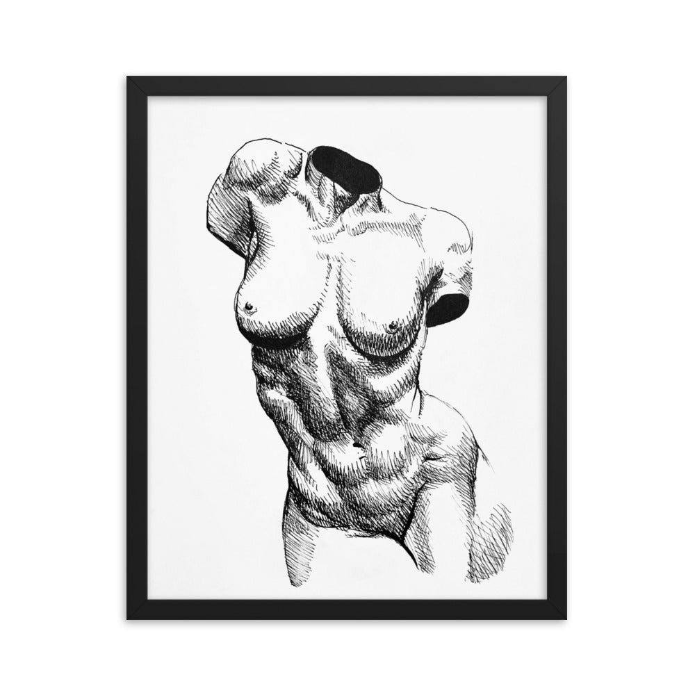 Nude Bust of a Woman | Framed