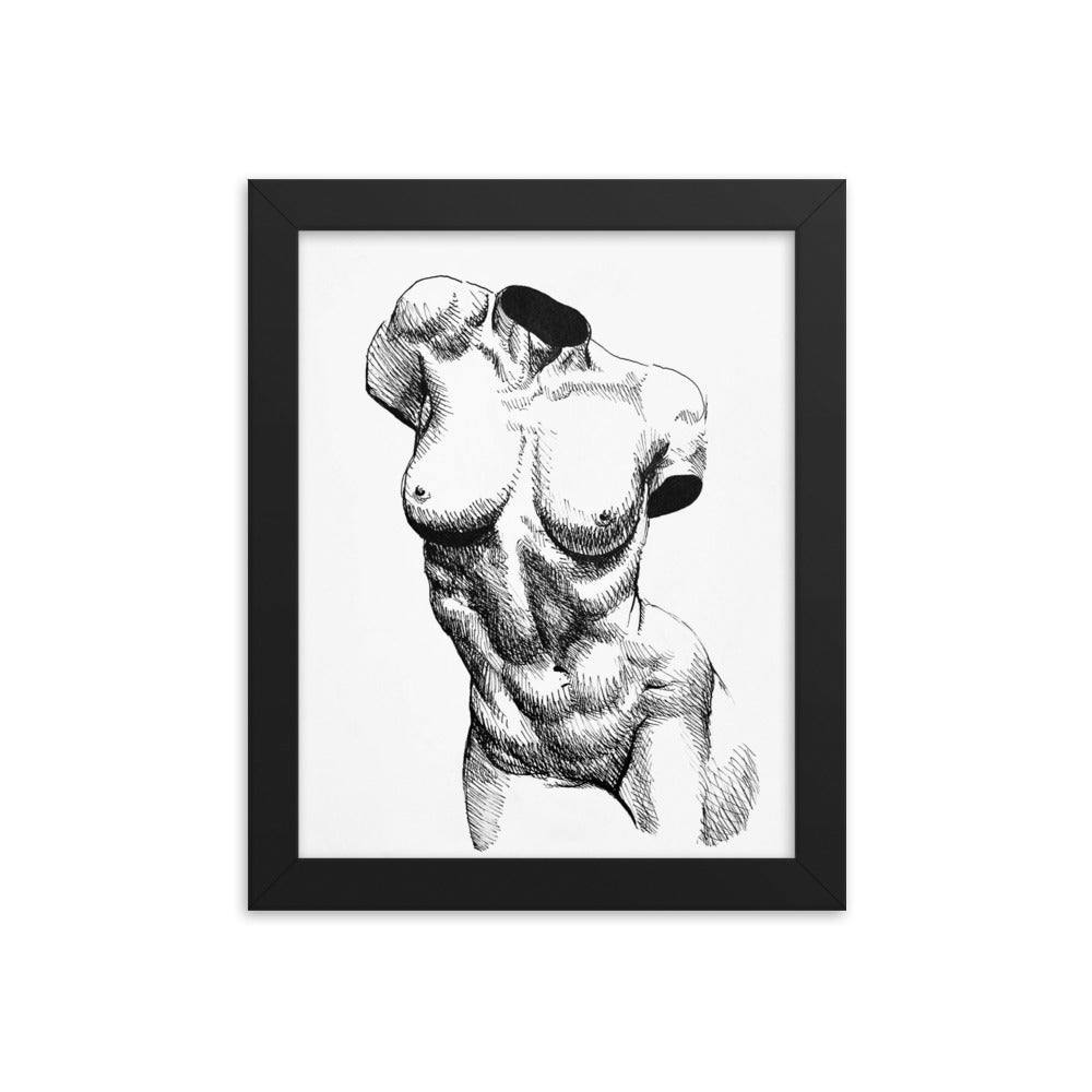 Nude Bust of a Woman | Framed