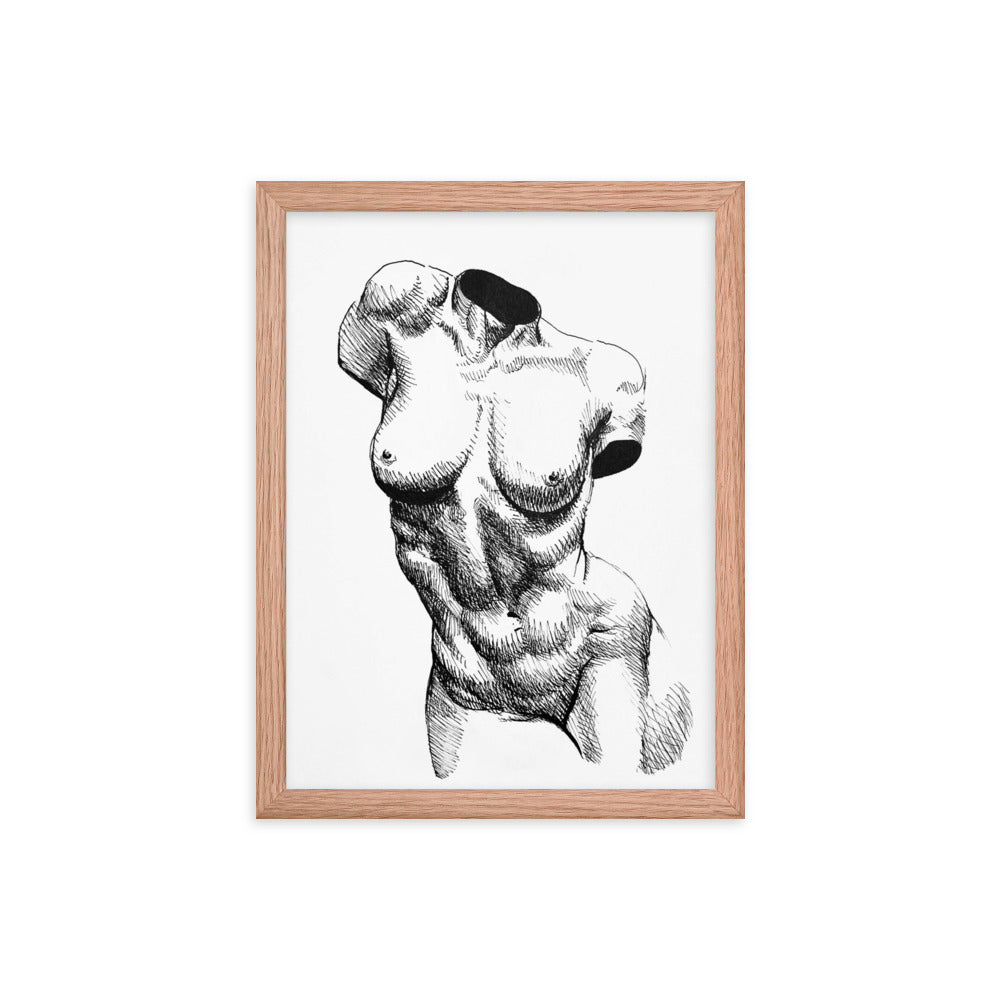 Nude Bust of a Woman | Framed