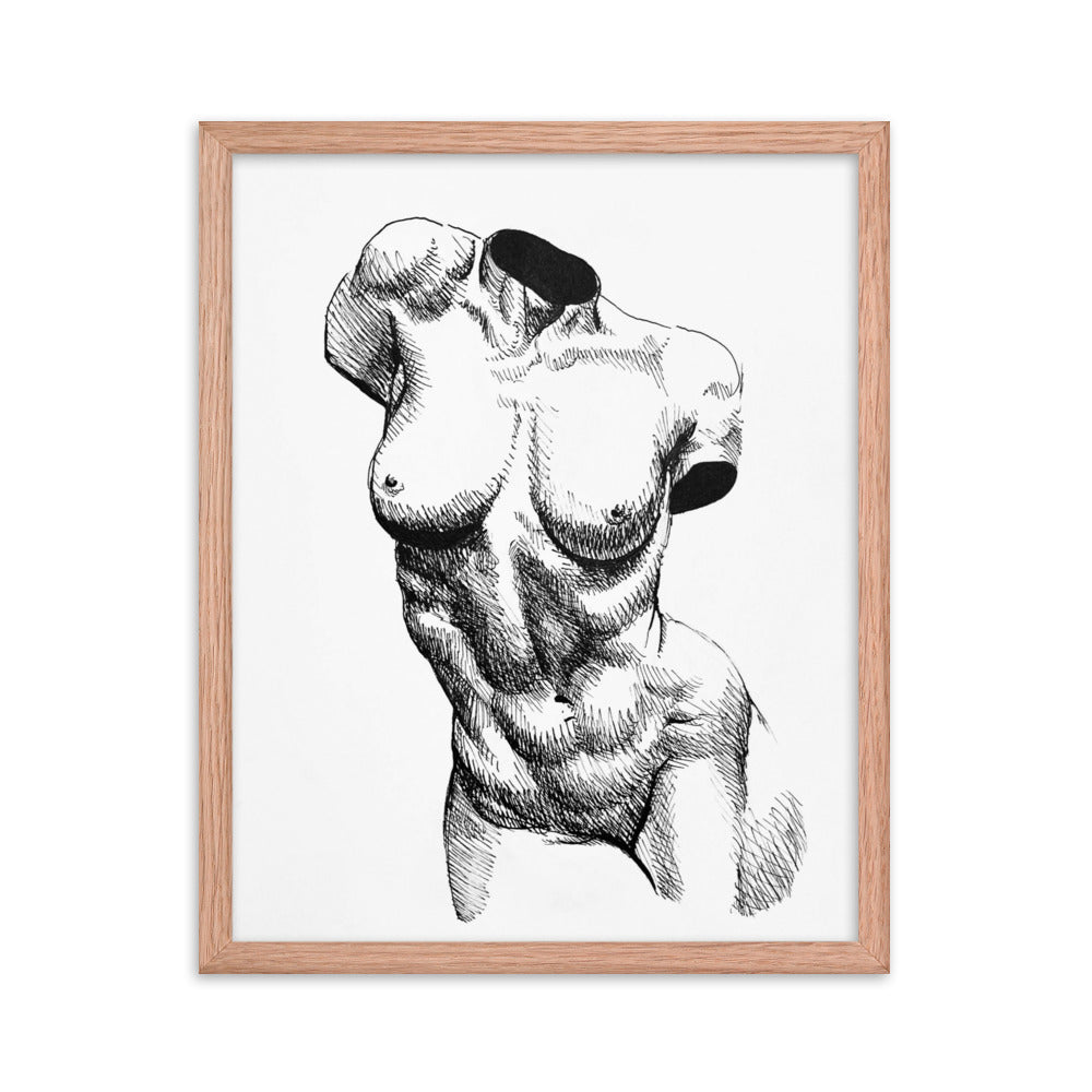 Nude Bust of a Woman | Framed