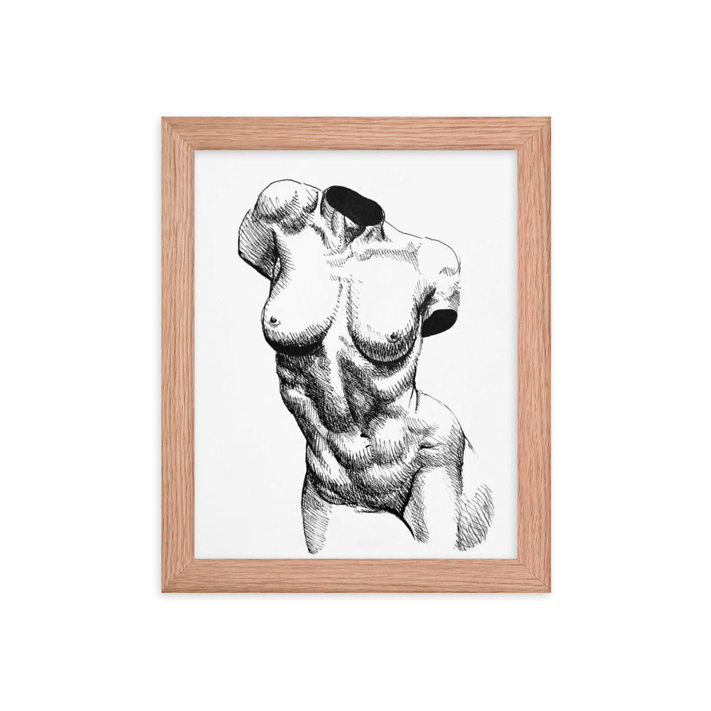 Nude Bust of a Woman | Framed