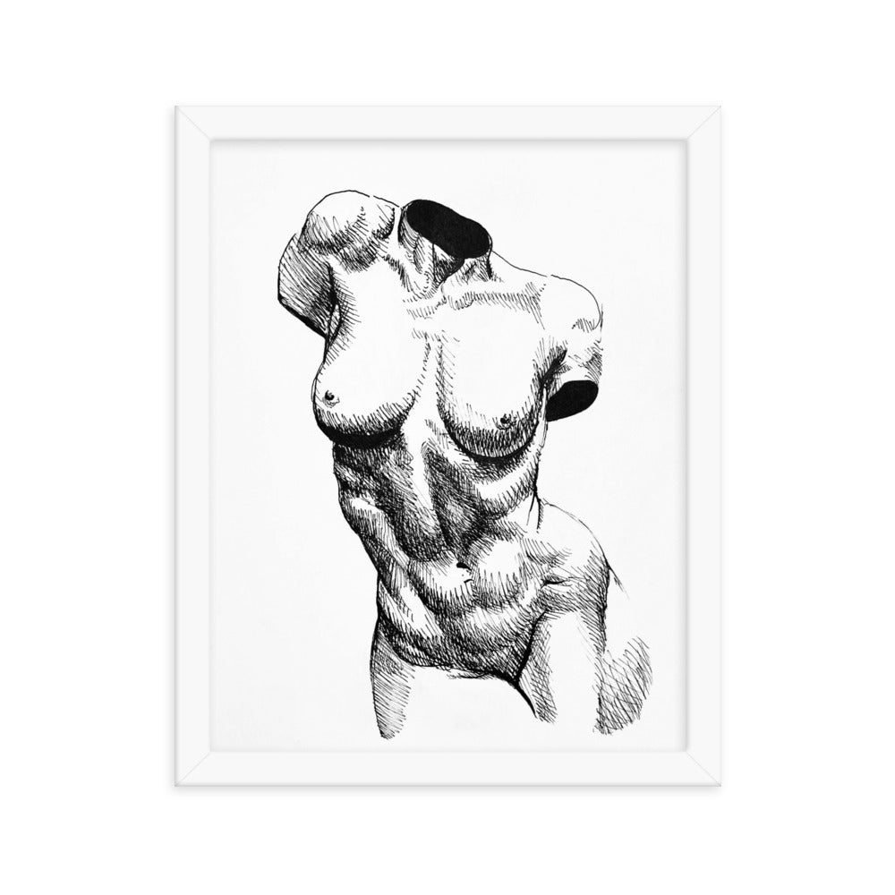 Nude Bust of a Woman | Framed