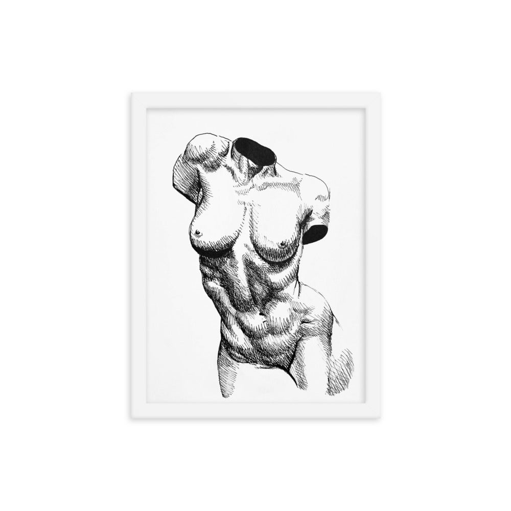 Nude Bust of a Woman | Framed