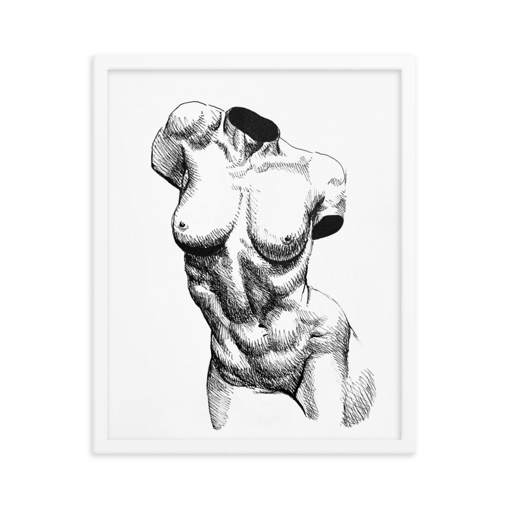 Nude Bust of a Woman | Framed