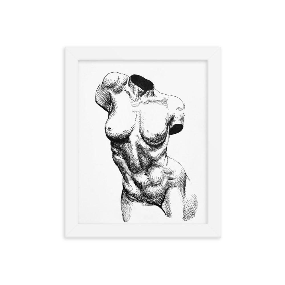 Nude Bust of a Woman | Framed